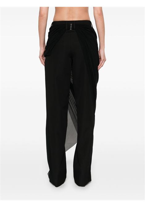 tailored pant mesh sarong woman black  JEAN PAUL GAULTIER | 25/34-F-PA189-C08400